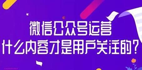 微信公众号运营，什么内容才是用户关注的